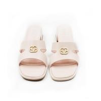 ราคา ELLE SHOES รองเท้าแบบสวม- SANDELS ส้น 1.5 นิ้ว แต่งโลโก้สีทอง มีให้เลือก 3 สี รุ่น- ELSM001 (ELSM001924SBE38)