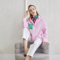 ราคา ELLE เสื้อเชิ๊ตสตรีผ้า COTTON / NYLON / SPANDEX แขนยาว ทรง OVER SIZE สกรีนลายกราฟฟิค ELLE LIMITED EDITION COLLECTION ELLE 80 YEARS ที่อก รุ่น W3B394 (W3B39462501PSPI)