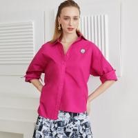 ราคา ELLE เสื้อเชิ๊ตสตรีผ้า COTTON แขนยาว ทรง BASIC ติดชิ้นโลโก้ LIMITED EDITION COLLECTION ELLE 80 YEARS ที่อก รุ่น W3B393 (W3B39362501PSPI)