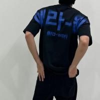 ราคา era-won เสื้อ T-Shirt Oversize Screen สี ดำสกรีนน้ำเงิน (E25MTCT0767BN02)