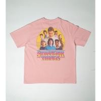 ราคา era-won เสื้อยืดเอราวอนแขนสั้น T-Shirt Oversize สกรีน STANGER THINGS สี Pink (PA) (E25MTST6767PA02)