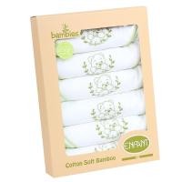 ราคา Enfant อองฟองต์ ผ้าอ้อมเด็กแรกเกิด Cotton Soft Bamboo ลายน้องหมี ขนาด 30x30 นิ้ว (แพ็ค 6 ผืน) (ER7P8230CR03A)