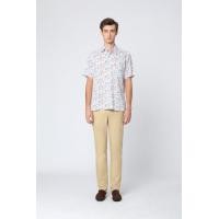 ราคา ARROW Geo Breeze Cotton Shirt เสื้อเชิ้ตแขนสั้น ลายกราฟิกเรขาคณิต ทรง Comfort MACC560 BU (MACC560W4CSBUX1)