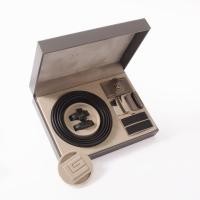 ราคา Guy Laroche Set เข็มขัดหนังผู้ชาย หัวเข็มขัดแบบออโต้ล๊อค เปลี่ยนหัวได้ 2 แบบ สีดำ (BB58034W5BL41) (BB58034W5BL41)