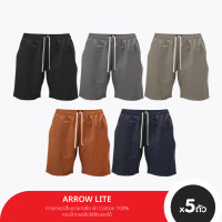 ราคา ARROW LITE กางเกงขาสั้นเอวยางยืด ผ้าCotton  SET 5 ตัว (ZH1015ACMAA)