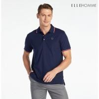 ราคา ELLE HOMME POLO | เสื้อยืดโปโลคอปก แขนสั้น สกรีนโลโก้ EH สวมใส่สบาย สีกรม | W8K903 (MMKM002W25YNVM1)