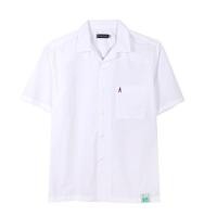 ราคา ELLE HOMME เสื้อเชิ้ตแขนสั้น สีพื้น ชายตรง สีขาว รุ่น W8B684 (W8B684W5MOWM1)
