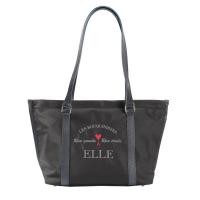 ราคา ELLE กระเป๋าสะพาย ผ้าไนลอนสีดำรุ่น PARIS STORY ทรง SHOPPING BAG ( มีซิปปากกระเป๋า ) รุ่น EWH823 (EWH82332501XNBL)