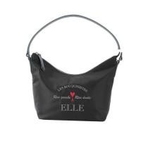 ราคา ELLE กระเป๋าสะพาย รุ่น PARIS STORY ทรง HOBO ( LARGE) ผ้าไนลอนสีดำ EWH821 (EWH82132501XNBL)