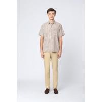 ราคา ARROW Classic Check Cotton Shirt เสื้อเชิ้ตแขนสั้น ลายตารางคลาสสิก ทรง Comfort MACC10E-CR (MACC10EW4CSCRM1)