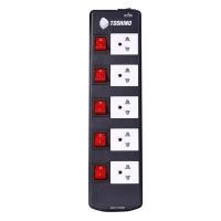 ราคา TOSHINO รางปลั๊ก (มอก.) 5 ช่อง รุ่น TIS515-3M สายไฟยาว 3 เมตร สีดำ (8003490)