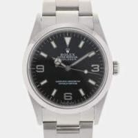 ราคา Rolex Black Stainless Steel Explorer I 114270 Automatic Men's Wristwatch 36 mm (697337)