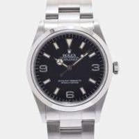 ราคา Rolex Black Stainless Steel Explorer I 14270 Automatic Men's Wristwatch 36 mm (697321)