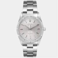 ราคา Rolex Silver Stainless Steel Air King 14010 Men's Wristwatch 34 mm (617129)