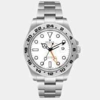 ราคา Rolex White Dial Stainless Steel Explorer II Men's Wristwatch 42 mm (661010)