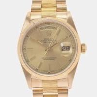 ราคา Rolex Champagne 18k Yellow Gold Day-Date 18078 Automatic Men's Wristwatch 36 mm (734012)