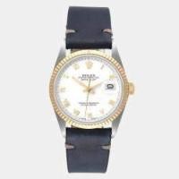 ราคา Rolex White 18k Yellow Gold And Stainless Steel Datejust 16013 Automatic Men's Wristwatch 36 mm (703979)