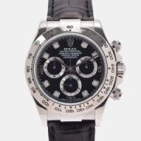 ราคา Rolex Black Diamond 18k White Gold Cosmograph Daytona 116519 Automatic Men's Wristwatch 40 mm (715764)