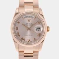 ราคา Rolex Pink 18k Rose Gold Day-Date 118205 Automatic Men's Wristwatch 36 mm (722656)