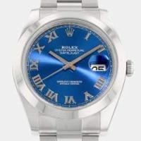 ราคา Rolex Blue Stainless Steel Datejust 126300 Automatic Men's Wristwatch 41 mm (737901)