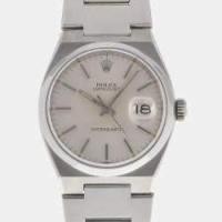 ราคา Rolex Silver Stainless Steel Oysterquartz Datejust 17000 Quartz Men's Wristwatch 36 mm (734512)
