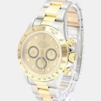 ราคา Rolex Champagne Diamond 18k Yellow Gold And Stainless Steel Cosmograph Daytona 16523 Automatic Men's Wristwatch 40 mm (736143)