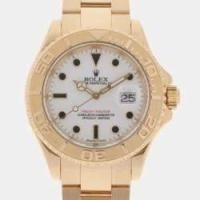 ราคา Rolex White 18k Yellow Gold Yacht-Master 16628 Automatic Men's Wristwatch 40 mm (734648)