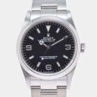 ราคา Rolex Black Stainless Steel Explorer 114270 Automatic Men's Wristwatch 36 mm (734705)