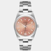 ราคา Rolex Pink Stainless Steel Air-King 14000 Automatic Men's Wristwatch 34 mm (694979)