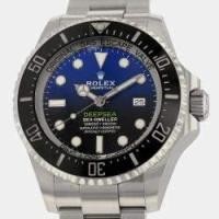 ราคา Rolex Blue Stainless Steel Sea-Dweller Deepsea 126660 Automatic Men's Wristwatch 44 mm (732465)