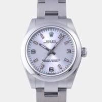 ราคา Rolex Silver Stainless Steel Oyster Perpetual 177200 Automatic Men's Wristwatch 31 mm (743716)