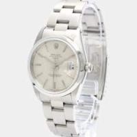 ราคา Rolex Silver Stainless Steel Oyster Perpetual Date 15200 Automatic Men's Wristwatch 34 mm (743434)
