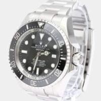 ราคา Rolex Black Stainless Steel Sea-Dweller Deepsea 126660 Automatic Men's Wristwatch 44 mm (741793)