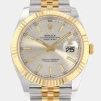 ราคา Rolex Silver 18k Yellow Gold And Stainless Steel Datejust 126333 Automatic Men's Wristwatch 41 mm (742882)