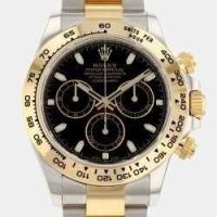 ราคา Rolex Black 18k Yellow Gold And Stainless Steel Cosmograph Daytona 116503 Automatic Men's Wristwatch 40 mm (742888)