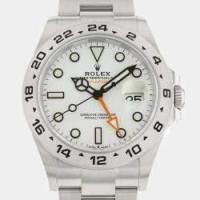 ราคา Rolex White Stainless Steel Explorer II 226570 Automatic Men's Wristwatch 42 mm (742877)