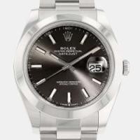 ราคา Rolex Grey Stainless Steel Datejust 126300 Automatic Men's Wristwatch 41 mm (740151)