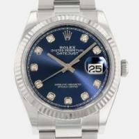 ราคา Rolex Blue Diamond Stainless Steel Datejust 126234G Automatic Men's Wristwatch 41 mm (740150)