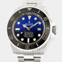 ราคา Rolex Blue Stainless Steel Sea-Dweller Deepsea 126660 Automatic Men's Wristwatch 44 mm (737908)
