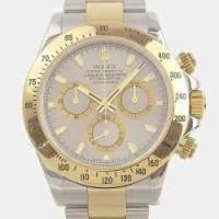ราคา Rolex Silver 18k Yellow Gold And Stainless Steel Cosmograph Daytona 116523 Automatic Men's Wristwatch 40 mm (753191)