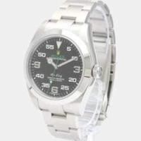 ราคา Rolex Black Stainless Steel Air-King 116900 Automatic Men's Wristwatch 40 mm (750047)