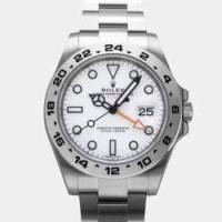 ราคา Rolex White Stainless Steel Explorer II 216570 Automatic Men's Wristwatch 42 mm (758420)