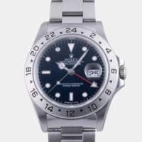 ราคา Rolex Black Stainless Steel Explorer II 16570 Automatic Men's Wristwatch 40 mm (758419)