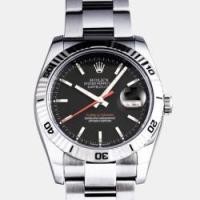 ราคา Rolex Black 18k White Gold And Stainless Steel Datejust 116264 Automatic Men's Wristwatch 36 mm (758415)