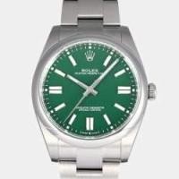 ราคา Rolex Green Stainless Steel Oyster Perpetual 124300 Automatic Men's Wristwatch 40 mm (763033)