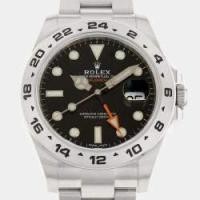 ราคา Rolex Black Stainless Steel Explorer II 216570 Automatic Men's Wristwatch 42 mm (759448)