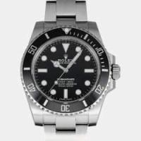 ราคา Rolex Black Stainless Steel And Ceramic Submariner 114060 Automatic Men's Wristwatch 40 mm (760637)