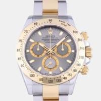 ราคา Rolex Grey 18k Yellow Gold And Stainless Steel Cosmograph Daytona 116523 Automatic Men's Wristwatch 40 mm (760629)