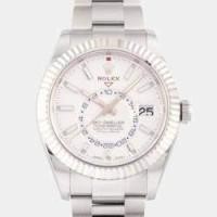 ราคา Rolex White 18k White Gold And Stainless Steel Sky-Dweller 326934 Automatic Men's Wristwatch 42 mm (760624)