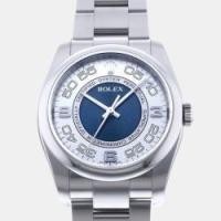 ราคา Rolex Blue Stainless Steel Oyster Perpetual 116000 Automatic Men's Wristwatch 36 mm (760623)
